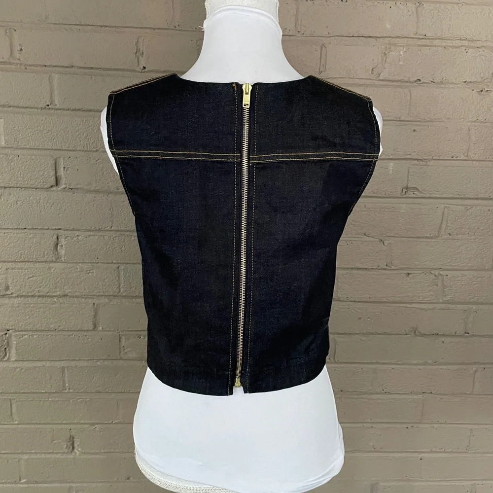 7 for all Mankind  Denim crop top  S
